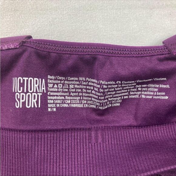 Victoria Sport Women's Purple Strappy Front With Cross Back Sports Bra Size M - Picture 4 of 7